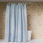 "PAPERI 3-Piece Multipurpose Water Drop Design Shower Curtain – Waterproof PEVA with 12 Matching Hooks, 200x180cm