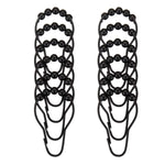 DRAPERI Black Plastic Shower Curtain Hooks – Rust-Resistant Roller Rings for Bathroom Curtains (Set of 12)