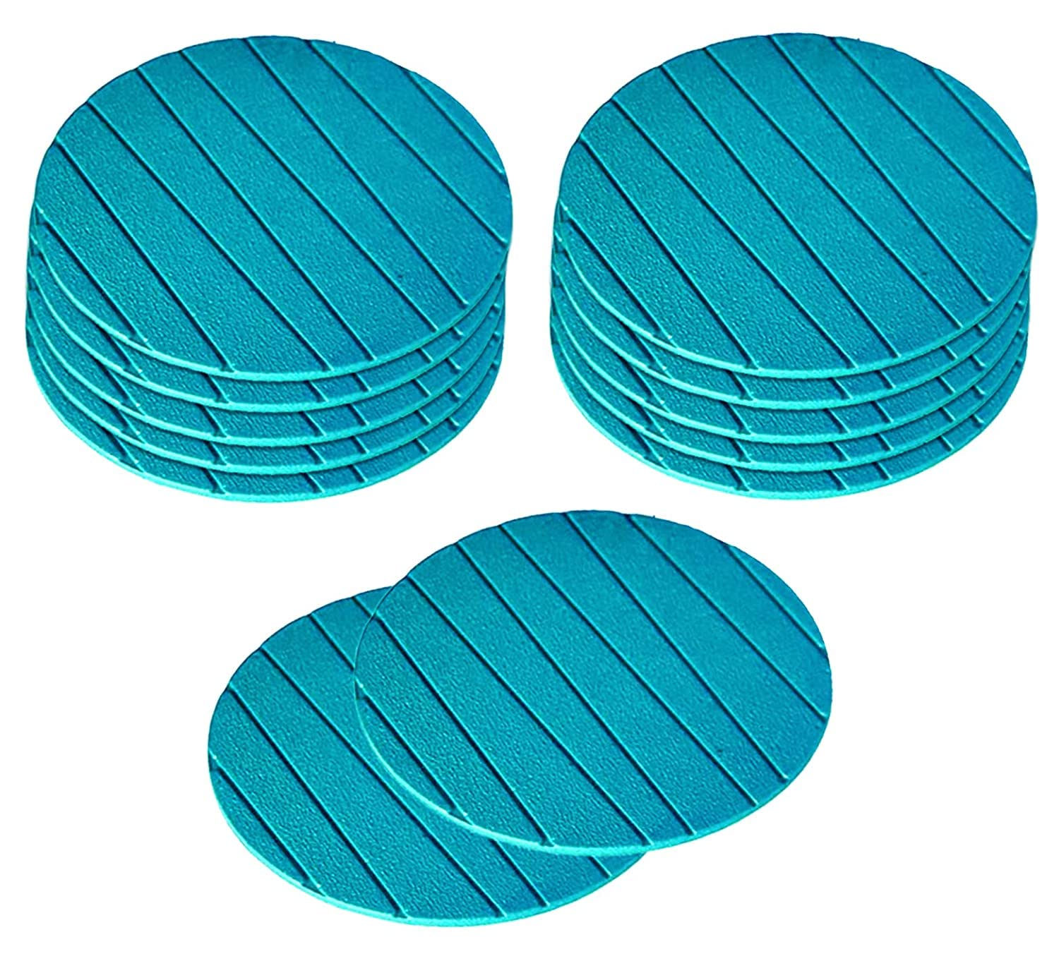 Coaster Soft EVA Foam – 2 Sets of 12 Non-Slip, Heat-Resistant Drink Coasters for Tea, Coffee, Mugs & Glasses