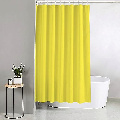 DRAPERI Yellow PEVA Waterproof Shower Curtain – Eco-Friendly, Mold & Mildew Resistant, 200x180 cm