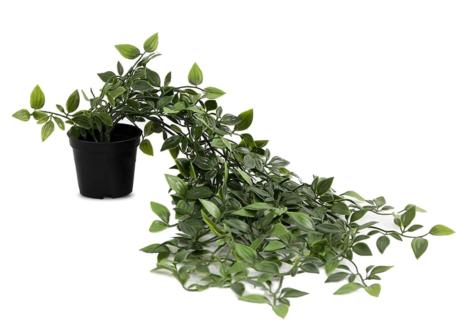 PAPERI Artificial Hanging Plant – Realistic Green Vine with Pot for Home, Office, Balcony & Outdoor Décor