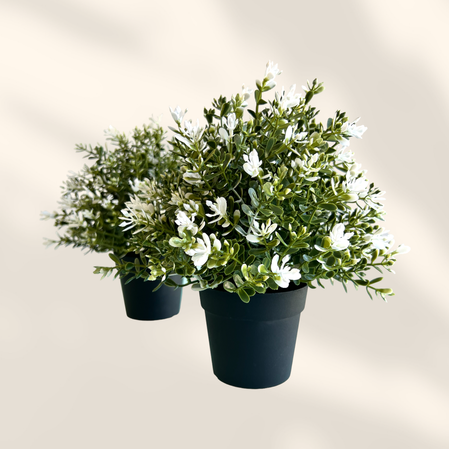 PAPERI Artificial Potted Plastic Plants with Pot - Thyme