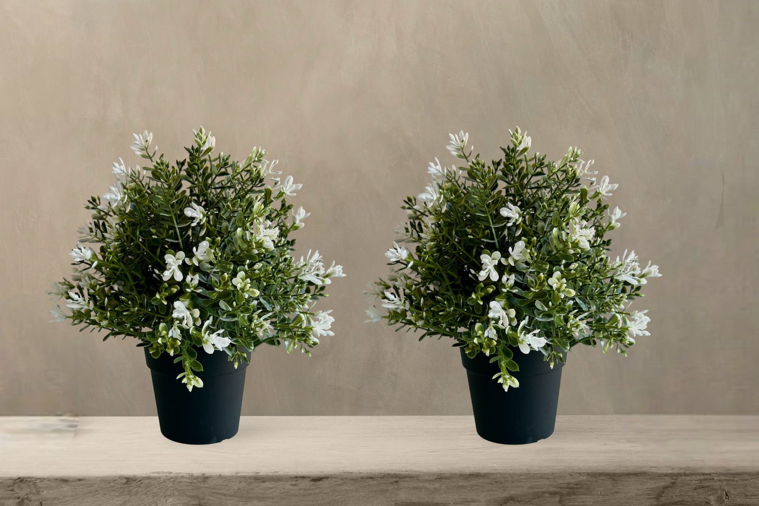 PAPERI Artificial Potted Plastic Plants with Pot - Thyme